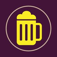 Beer supportive trendy icon attractive abstract illustration artwork design vector
