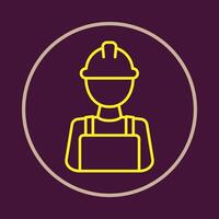 Builder supportive trendy icon attractive abstract illustration artwork design vector