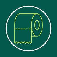 Toilet paper useful trendy icon satisfied abstract illustration artwork design vector