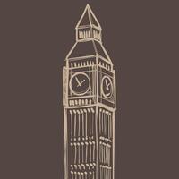 Clock Tower functional beautiful illustration colorful abstract background vector