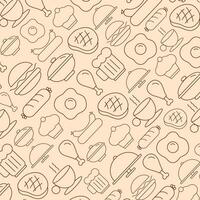 Meat functional beautiful illustration colorful abstract background vector
