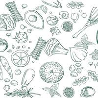 Vegetable functional beautiful illustration colorful abstract background vector