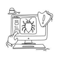 Discover the importance of digital protection with flat illustration cyber security designs vector