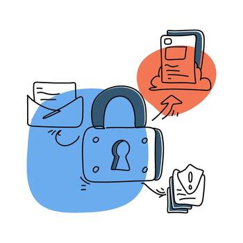 Learn the significance of digital protection through flat illustration cyber security designs. Enhance your understanding of online safety measures today vector