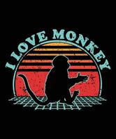 monkey silhouette white background. monkey silhouette Design. monkey icon silhouette illustration design. monkey silhouette, animals. vector