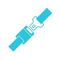 Seat belt icon. Isolated on white background. From blue icon set. vector