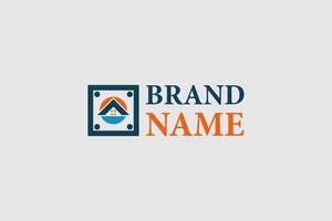 Modern real estate logo with an abstract house icon. Perfect for real estate companies that want to project a modern and approachable image. vector