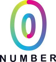 Gradient number, Number from 0 to 9 vector