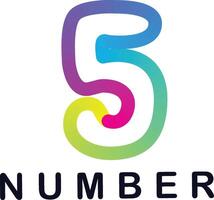 Gradient number, Number from 0 to 9 vector