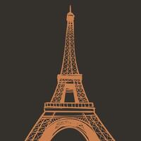Eiffel Tower functional beautiful illustration colorful abstract background vector