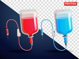Infusion, 3d . Suitable for health, business and design elements vector