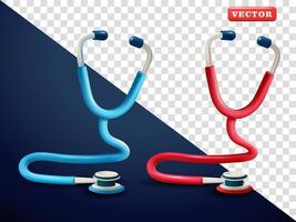 Stethoscope, 3d. Suitable for health, business and design elements vector