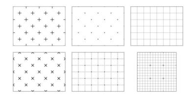 Cross pattern plus sign vector