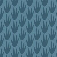 Dinosaur seamless pattern footprint tracks. Minimal color background. Dinosaur footprint seamless pattern perfect for textile, wrap and wallpaper and design. vector