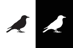 Bird on a branch. Bird icon. elements for design. Bird icon, silhouette vector