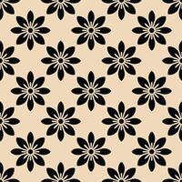 Minimalistic abstract black floral pattern. Black floral seamless pattern perfect for textile design, screensavers, covers, cards, invitations, posters, and more. vector