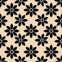 Minimalistic abstract black floral pattern. Black floral seamless pattern perfect for textile design, screensavers, covers, cards, invitations, posters, and more. vector