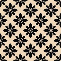 Minimalistic abstract black floral pattern. Black floral seamless pattern perfect for textile design, screensavers, covers, cards, invitations, posters, and more. vector