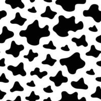 Cow print pattern. Cow skin texture. vector