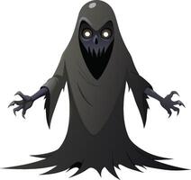 Spooky Ghost Haunts the Night. AI-generated. vector
