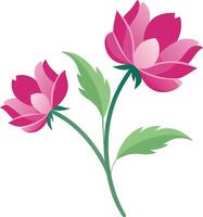Adorable Anemone blooms with delicate petals and charming design. AI-generated. vector