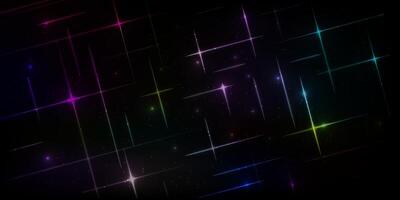 design background with abstract line pattern, outer universe design, with sparkling light vector