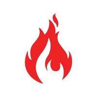 Red fire icon vector
