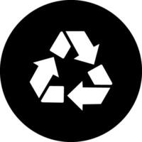 Recycle icon illustrating eco-friendly practices, suitable for environmental initiatives and sustainability projects vector