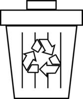 Recycle icon illustrating eco-friendly practices, suitable for environmental initiatives and sustainability projects vector