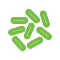 Illustrations of Simple Shapes of Various Virus Icons and Pictograms vector