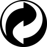 Recycle icon illustrating eco-friendly practices, suitable for environmental initiatives and sustainability projects vector