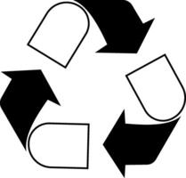 Recycle icon illustrating eco-friendly practices, suitable for environmental initiatives and sustainability projects vector