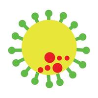 Illustrations of Simple Shapes of Various Virus Icons and Pictograms vector