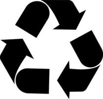 Recycle icon illustrating eco-friendly practices, suitable for environmental initiatives and sustainability projects vector