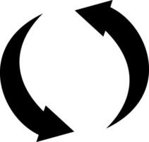 Recycle icon illustrating eco-friendly practices, suitable for environmental initiatives and sustainability projects vector