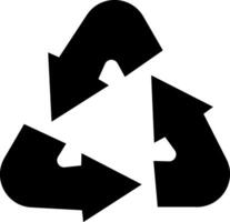 Recycle icon illustrating eco-friendly practices, suitable for environmental initiatives and sustainability projects vector