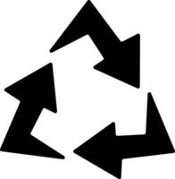 Recycle icon illustrating eco-friendly practices, suitable for environmental initiatives and sustainability projects vector