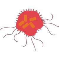Illustrations of Simple Shapes of Various Virus Icons and Pictograms vector