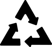Recycle icon illustrating eco-friendly practices, suitable for environmental initiatives and sustainability projects vector