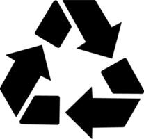 Recycle icon illustrating eco-friendly practices, suitable for environmental initiatives and sustainability projects vector
