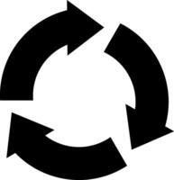 Recycle icon illustrating eco-friendly practices, suitable for environmental initiatives and sustainability projects vector