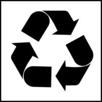 Recycle icon illustrating eco-friendly practices, suitable for environmental initiatives and sustainability projects vector