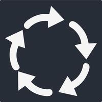 Recycle Icon Illustration Simple vector