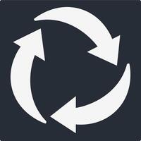 Recycle Icon Illustration Simple vector