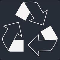 Recycle Icon Illustration Simple vector