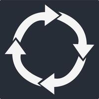 Recycle Icon Illustration Simple vector