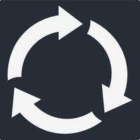 Recycle Icon Illustration Simple vector