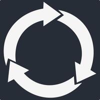 Recycle Icon Illustration Simple vector