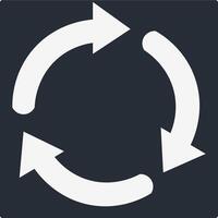 Recycle Icon Illustration Simple vector
