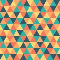 triangle seamless pattern with various colors vector